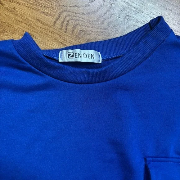 Blue Dragon Embroidered unisex Sweater size medium chain detailing - Picture 2 of 4